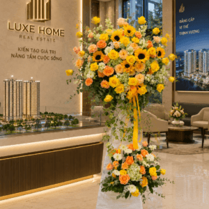 Lẵng Hoa "Vững Tâm Thành Công" – Uy Tín Dẫn Lối