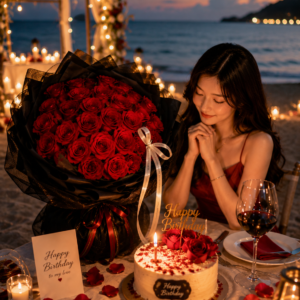 Bó Hoa Hồng Đỏ Black Romance