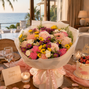 Bó Hoa Garden Style Rực Rỡ – Món Quà Mang Theo Niềm Vui Và Năng Lượng Tích Cực