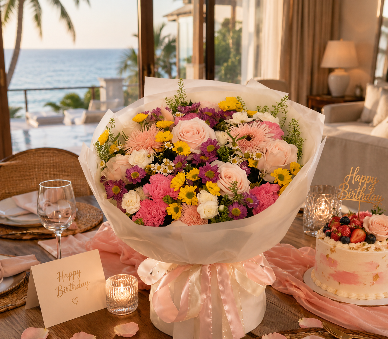 Bó Hoa Garden Style Rực Rỡ – Món Quà Mang Theo Niềm Vui Và Năng Lượng Tích Cực
