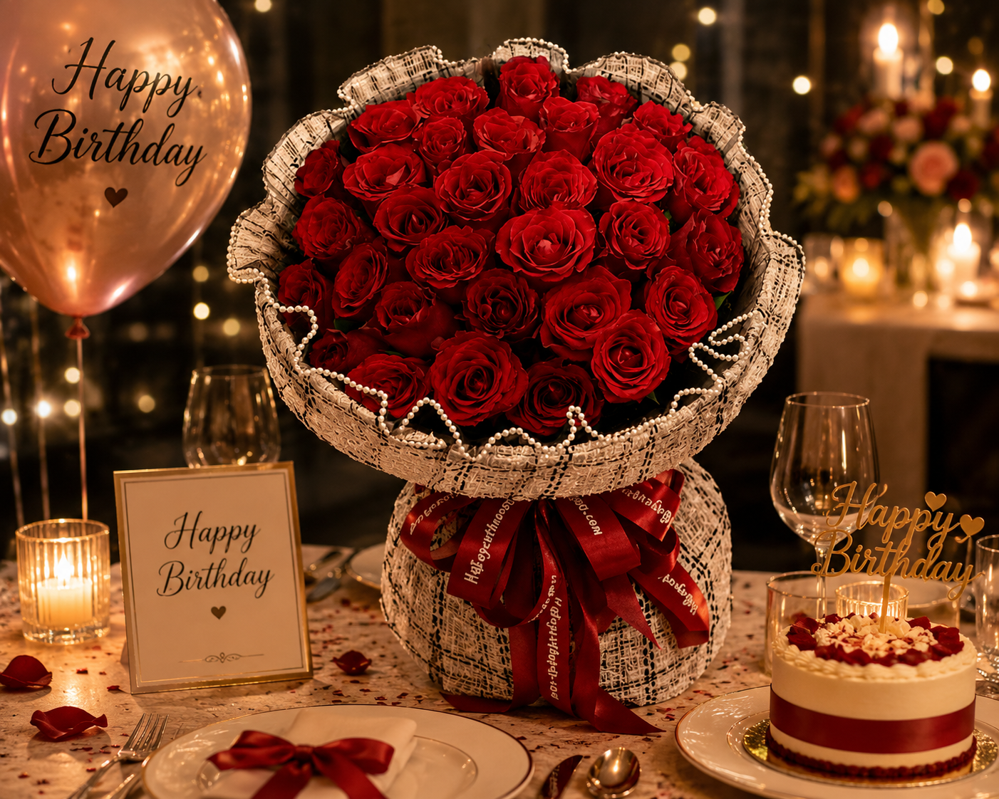Only Rose Premium – Bó Hoa Hồng Đỏ Cao Cấp